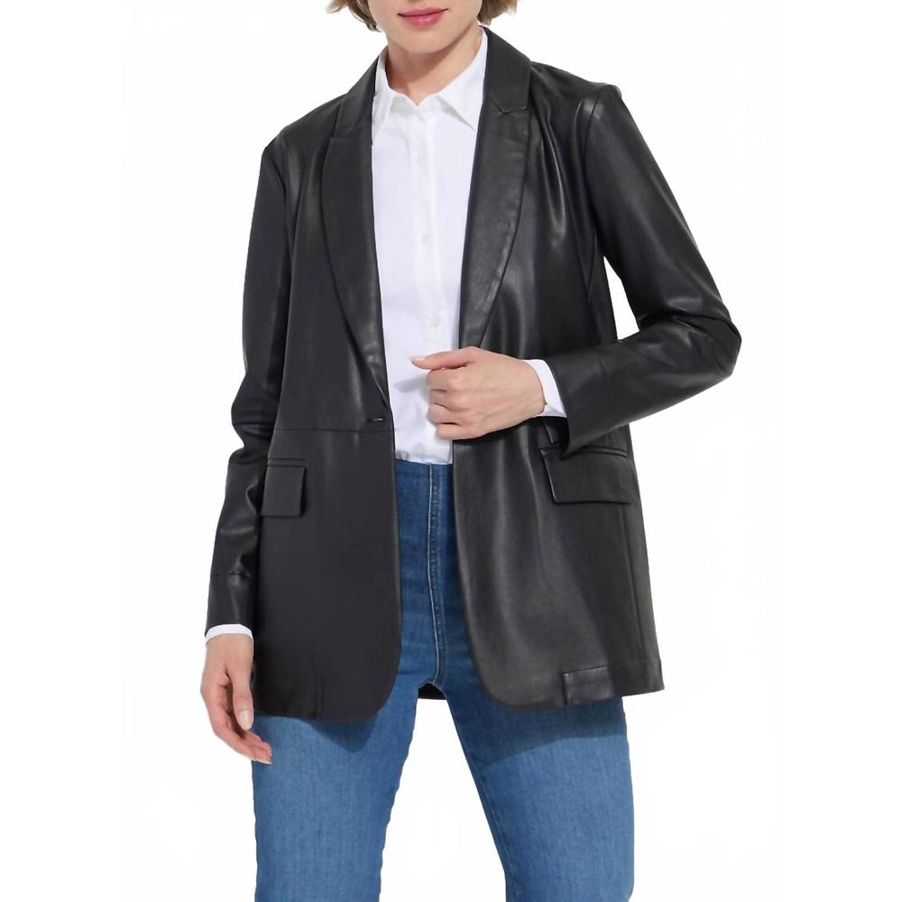 NEW LYSSE eira vegan leather jacket in black - Picture 1 of 5